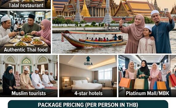 bangkok muslim tour package with hotel 3d2n