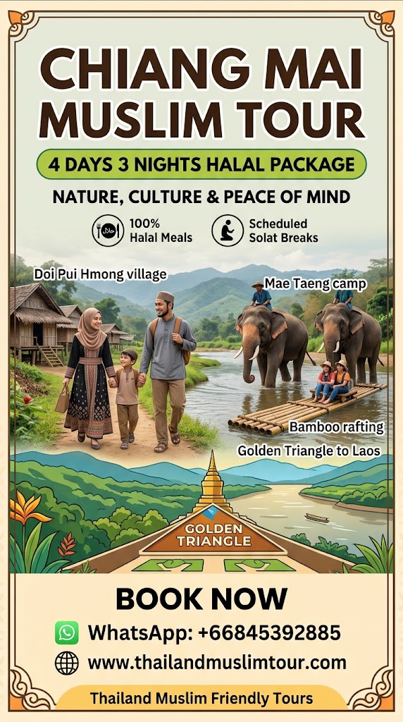chiang mai muslim tour package 4d3n