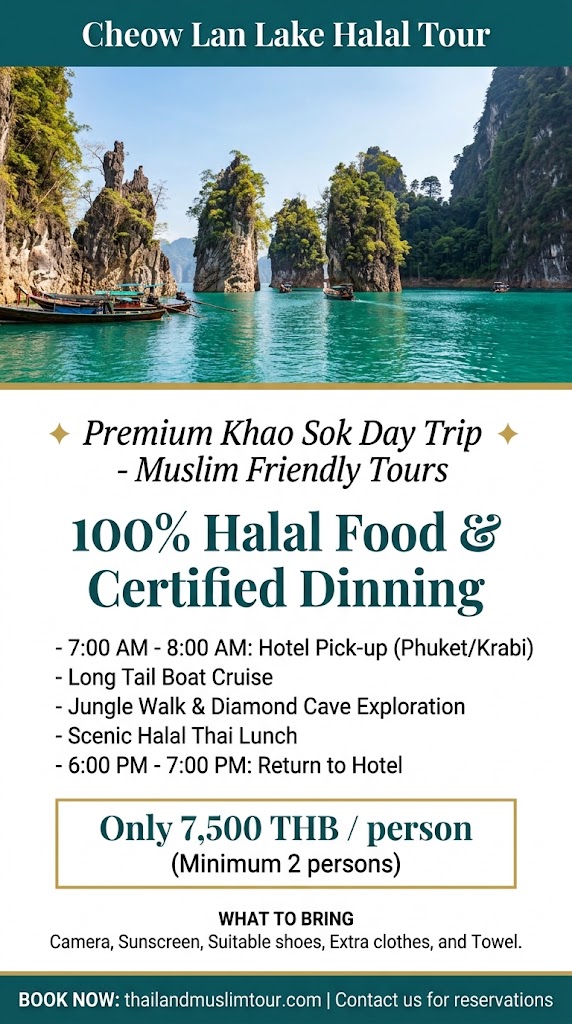 khao sok lake halal tour